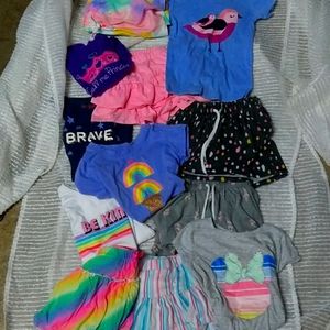 Children's clothes skirts and shirts